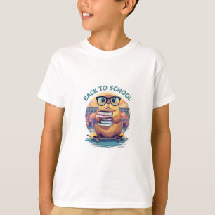 T-shirt Retour à l'école Capybara - animal mignon