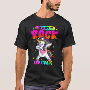 T-shirt Retour à l'école Cartographie Unicorne Je suis prê