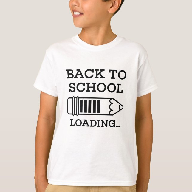 T-shirt Retour À L'École Chargement (Devant)