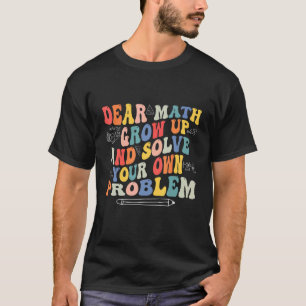 T-shirt Retour à l'école Citation mathématique pour fille