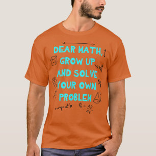 T-shirt Retour à l'école Citation mathématique pour filles