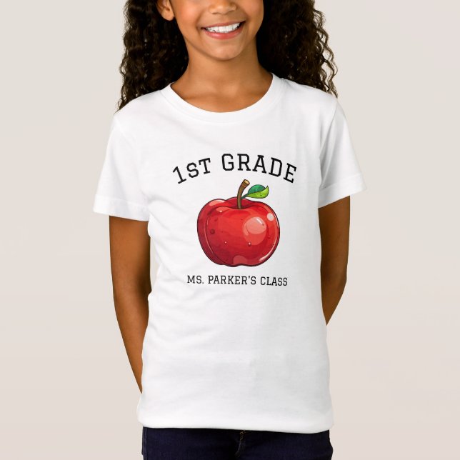 T-Shirt Retour à l'école Classe sur mesure (Devant)