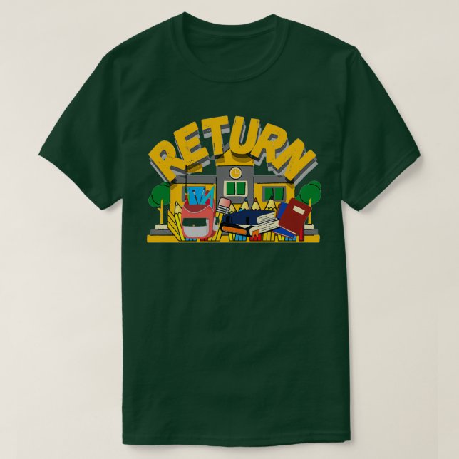 T-shirt Retour à l'école conçue par OLLARTS (Design devant)