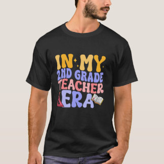 T-shirt Retour À L'École Dans Mon Enseignant Époque 2e Ann
