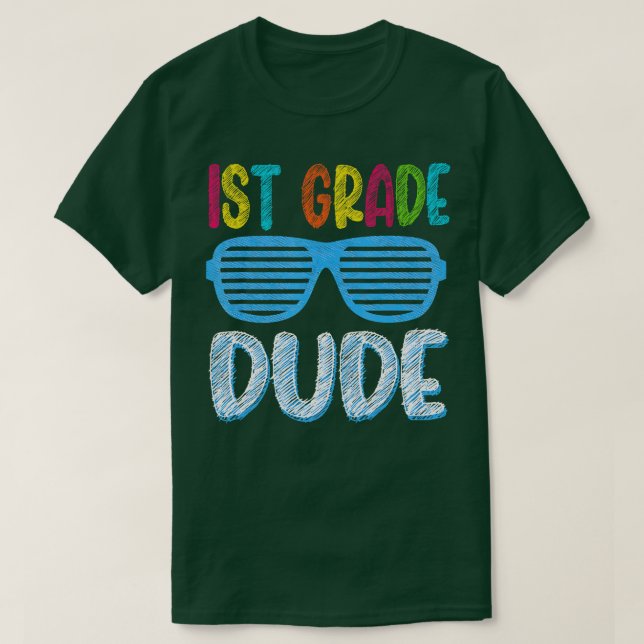 T-shirt Retour à l'école de 1ère année mec (Design devant)