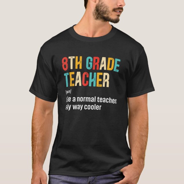 T-shirt Retour à l'école Définition de l'équipe d'enseigna (Devant)