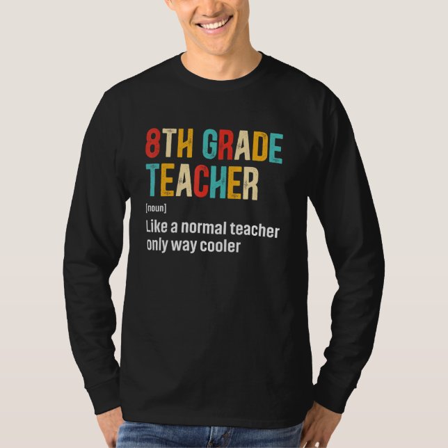 T-shirt Retour à l'école Définition de l'équipe d'enseigna (Devant)