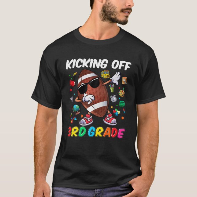 T-shirt Retour À L'École Des Garçons De 3E Année (Devant)