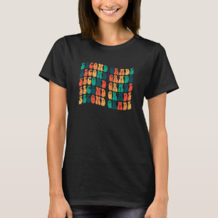 T-shirt Retour À L'École Deuxième Année Filles Garçons Ens
