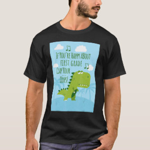 T-shirt Retour à l'école dinosaure professeur de première