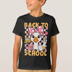 T-shirt Retour à l'école drôle Silly Goose Premier jour d'