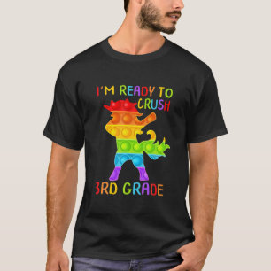 T-shirt Retour À L'École Écrasage 3Ème Classe Dabbing Unic