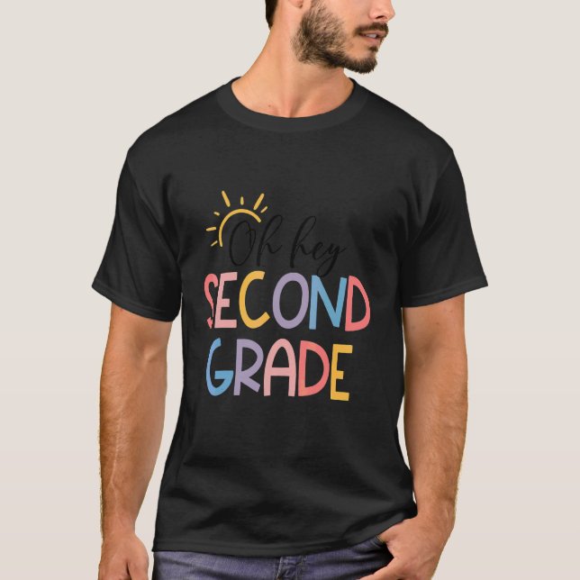 T-shirt Retour à l'école Élèves Enseignants Oh Hé 2ème Sec (Devant)