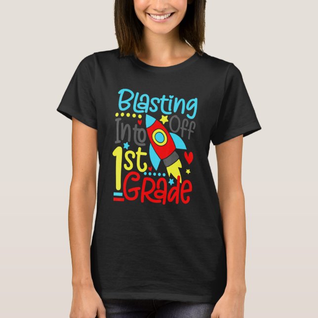 T-shirt Retour À L'École En 1Ere Année (Devant)