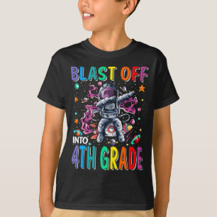 T-shirt Retour À L'École En Fuseau De 4E Année