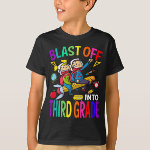 T-shirt Retour À L'École En Fuseau De Troisième Année
