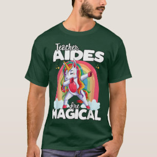 T-shirt Retour à l'école Enseignant Aide Squad Unicorn Mag