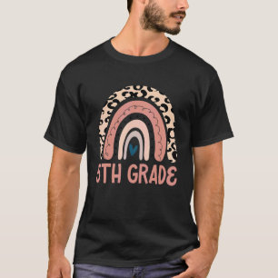T-shirt Retour à l'école Enseignant de cinquième année Léo