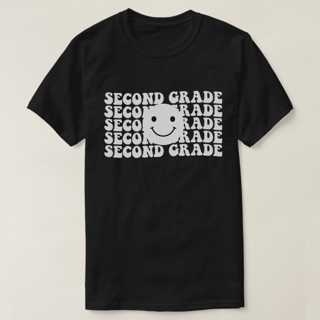 T-shirt Retour à l'école Enseignant de deuxième année (Design devant)