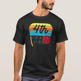 T-shirt Retour à l'école Enseignant de quatrième année Enf