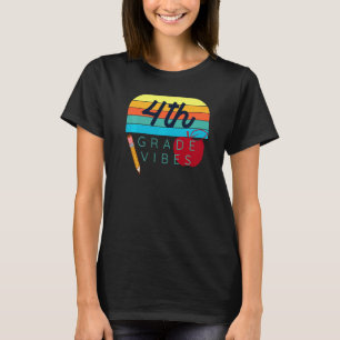 T-shirt Retour à l'école Enseignant de quatrième année Enf