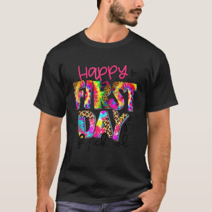 T-shirt Retour à l'école Enseignant Élève Heureux Premier
