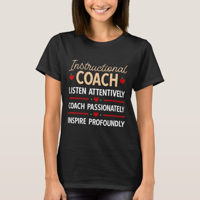 T-shirt Retour À L'École Enseignant Enseignant Entraîneur (Devant)