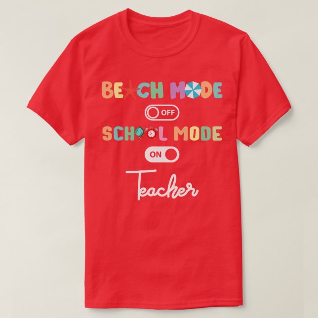 T-shirt Retour À L'École Enseignant Mode École Sur L'Éduca (Design devant)