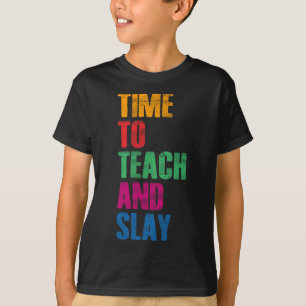T-shirt Retour à l'école Enseignant Moment d'enseigner et