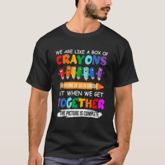 T-shirt Retour à l'école Enseignant Nous sommes comme une