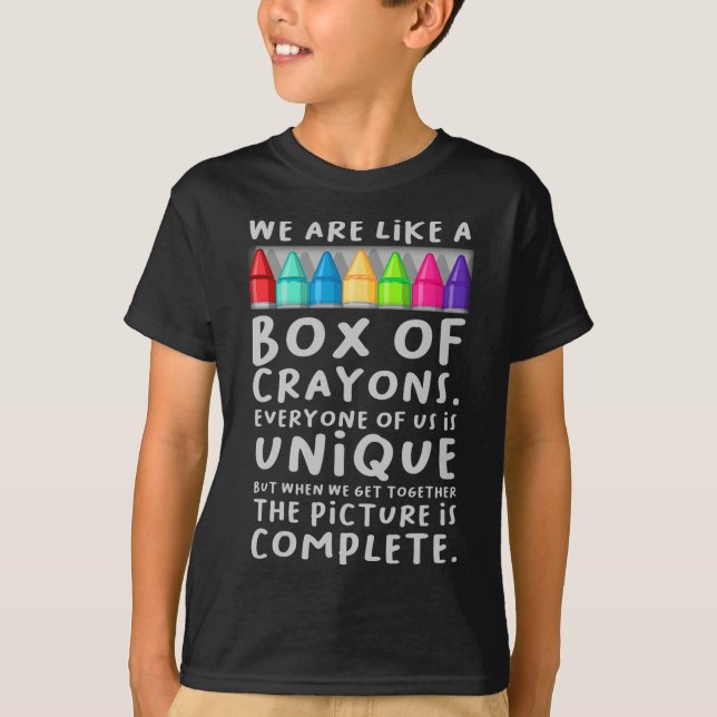 T-shirt Retour à l'école Enseignant Nous sommes comme une  (Devant)