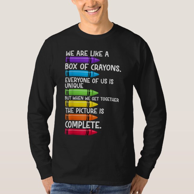 T-shirt Retour à l'école Enseignant Nous sommes comme une  (Devant)