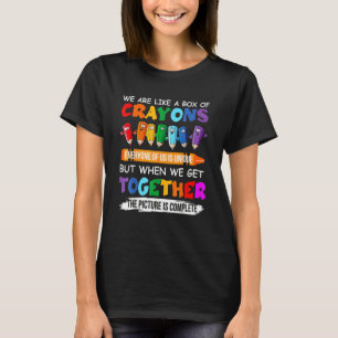 T-shirt Retour à l'école Enseignant Nous sommes comme une