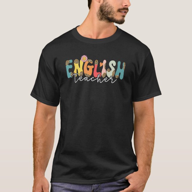 T-shirt Retour à l'école Équipe d'enseignants d'anglais po (Devant)