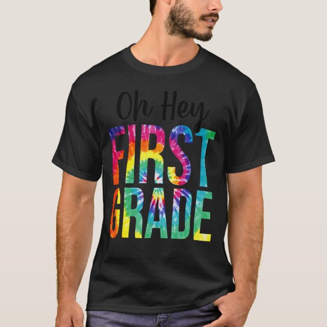 T-shirt Retour à l'école Étudiants Professeur Tie Dye Hey  (Devant)