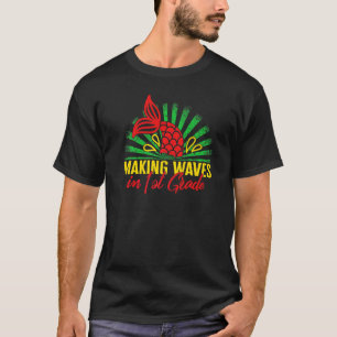 T-shirt Retour à l'école Faire des vagues en 1re année Sir