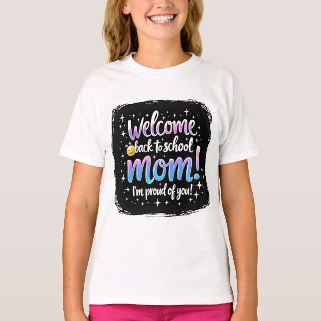 T-shirt Retour à l'école Fier maman Tee (Devant)