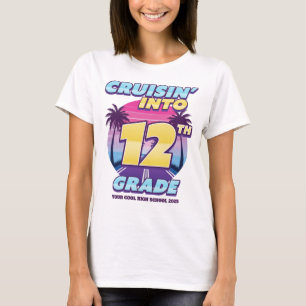 T-shirt Retour à l'école, fille de 12e année