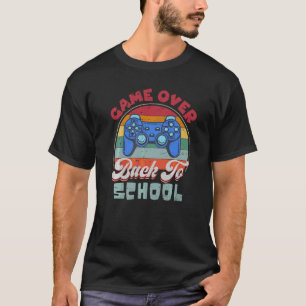 T-shirt Retour à l'école Fin du jeu Professeur Élève Cont