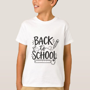 T-shirt Retour à l'école Fournitures scolaires minimales R