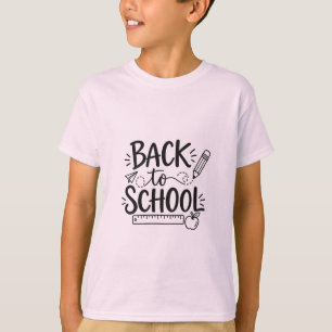 T-shirt Retour à l'école Fournitures scolaires minimales R