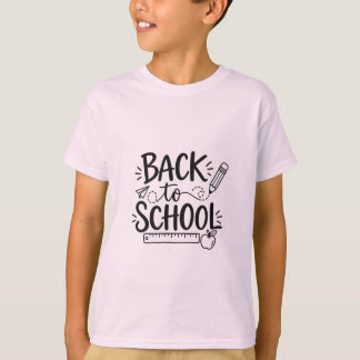 T-shirt Retour à l'école Fournitures scolaires minimales R