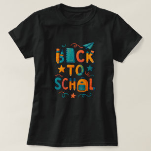 T-shirt Retour à l'école - Fournitures scolaires Typograph