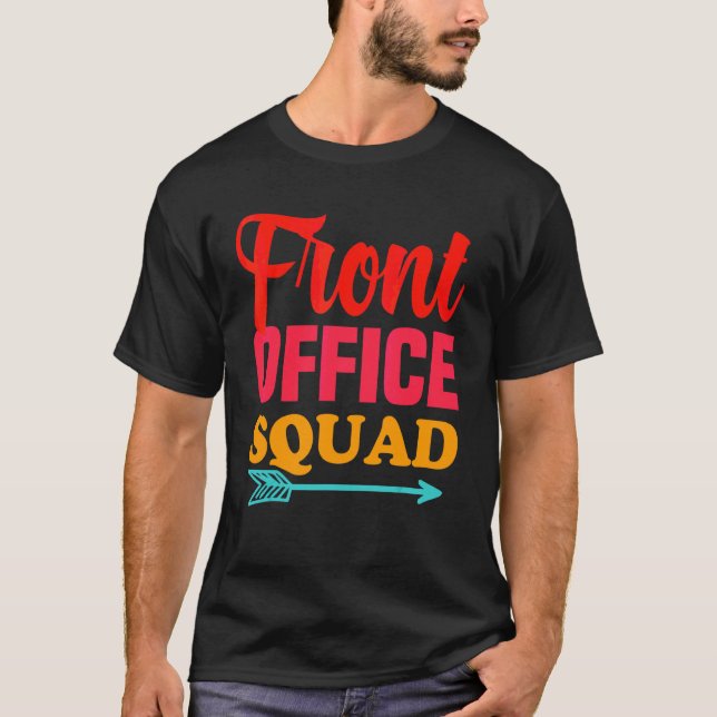 T-shirt Retour à l'école Front Office Équipe Meilleur Secr (Devant)
