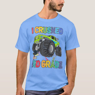 T-shirt Retour À L'École Funny Monster Camion J'Ai Écrasé 