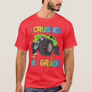 T-shirt Retour à l'école Funny Monster Truck I Crushed and