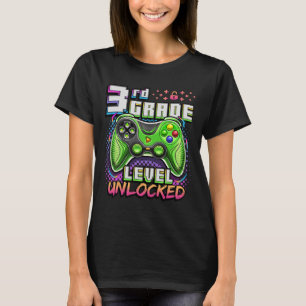 T-shirt Retour à l'école Garçon 3e année Joueur de jeux vi