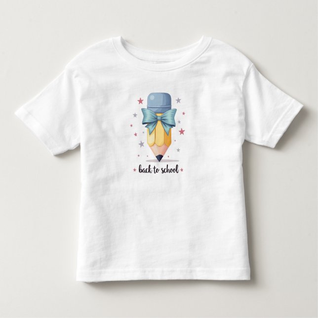T-shirt retour à l'école garçon chemise, jardin d' (Devant)