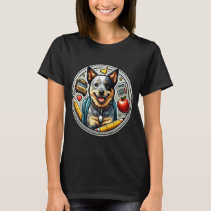 T-shirt Retour à l'école Garçons Filles Chien Bouvier Aust