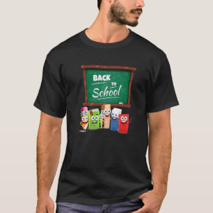 T-shirt Retour à l'école garçons filles enseignants premie